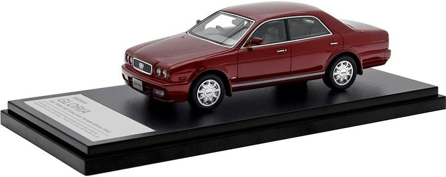 Привет, история 1/43 NISSAN GLORIA V30 TWIN CAM Turbo Gran Turismo Ultima (1991), красный