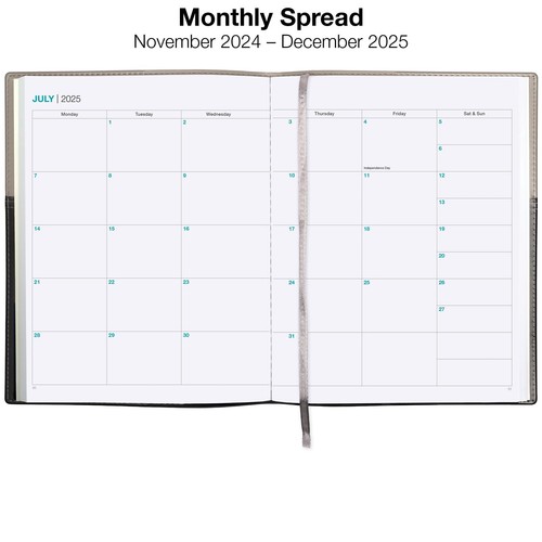 2025 Planner Calendar, 8"x10" : Includes 14 Months (November 2024 - December ... - Picture 3 of 7