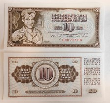 Yugoslavia 10 Dinara 1968 P#82  UNC Consecutive 5 Pcs