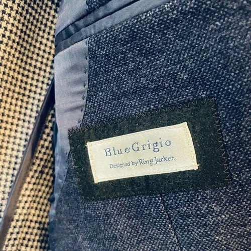 RING JACKET Vitale Barberis Canonico Wool Jacket Navy Made in Italy from Japan image 8