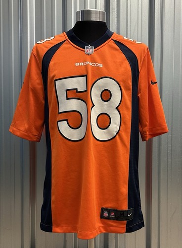 Denver Broncos Orange Nike Trikot NFL Players Von Miller #58 Herren Größe Medium " - Bild 2 von 14