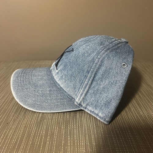 Calvin Klein Unisex Six Panel Washed Denim Large Logo Hat - Picture 2 of 5