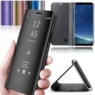 View Mirror Mirror Smart Mobile Phone Case Flip Protective Cover Pouch CE