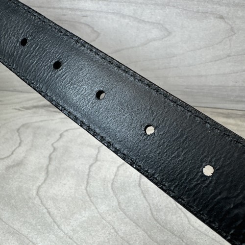 Columbia Sportswear Black Leather Belt Silver Buckle & Deer Medallions Size 36 - Picture 16 of 16