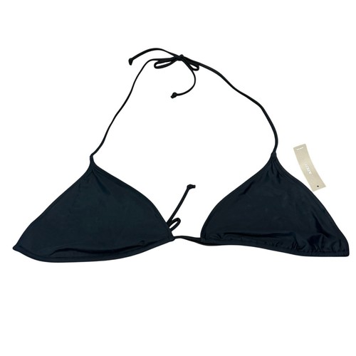 J. Crew Black Perfect String Bikini Bikini Top 3X Swimsuit Resortwear Vacay - Bild 3 von 9