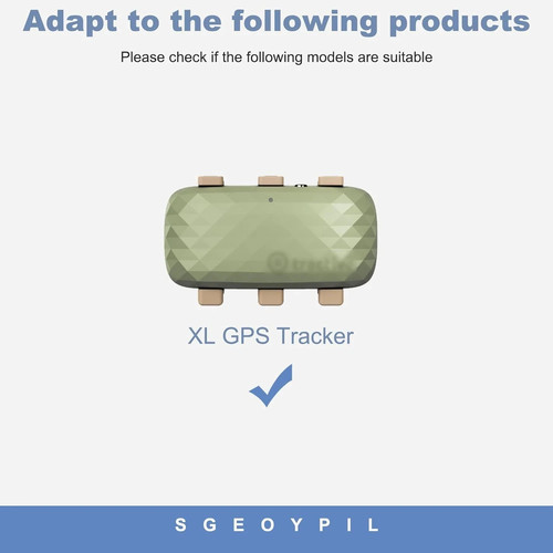 Clips de fijación de goma para rastreadores de ubicación de mascotas compatibles con marrón  - Imagen 2 de 4