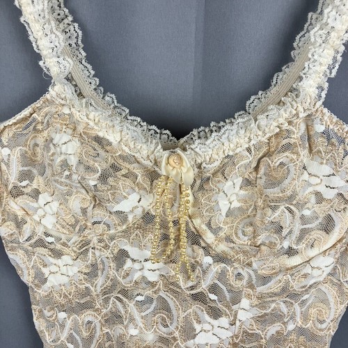 Vintage Private Luxuries transparente Spitze Slip Dessous Damen S Babydoll Kokette - Bild 3 von 7
