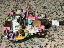 🎄🚨Rare TAYLOR SWIFT Signed CUSTOM FULL SIZE Acoustic Guitar Country ACOA🚨🎁🎅