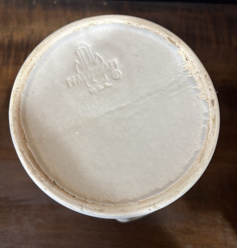 VTG Pfaltzgraff Yorktowne Vanilla & Blue Canister Crock Keystone #1 With Lid - Picture 6 of 6