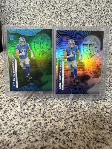 2022 Panini Illusions - #29 Aidan Hutchinson (RC) base and green variation base