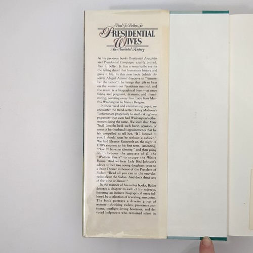 Presidential Wives An Anecdotal History Hardcover Book Paul Boller 1988 - Picture 6 of 24