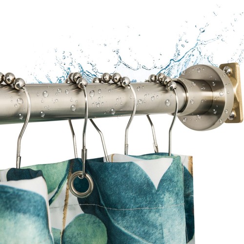 Heavy Duty Shower Rod, Adjustable Shower Curtain Rod, Expandable 47-84 Inch, ...