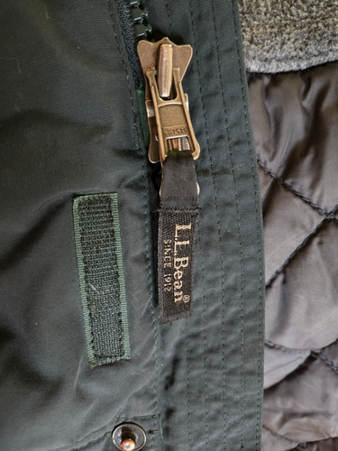 LL Bean Jacket Mens L Dark Green RN71341 Polortec Thinsulate Insulation Full Zip - Picture 11 of 11