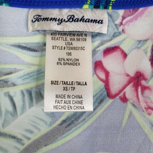 Tommy Bahama Mujer Orquídea Jardín Mameluco Mini Atlético Vestido de Natación Talla XS Playa - Imagen 5 de 8