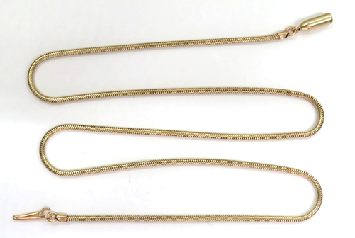 😎👍 Schöne massive 14K Gelbgold Schlangenkette Halskette 18" Unisex - Bild 8 von 12