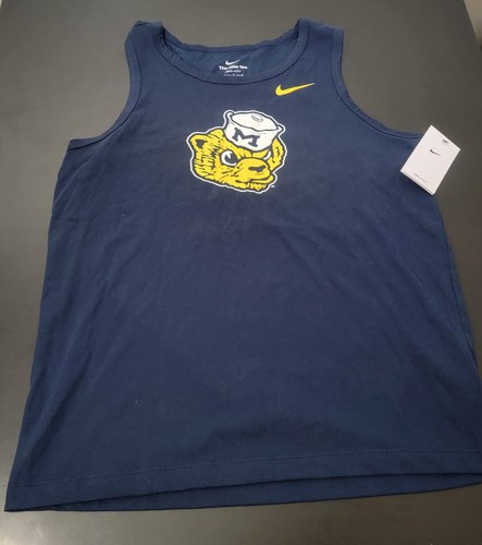 Nike NCAA Michigan Wolverines Vintage Logo Performance Tank Top Medium
