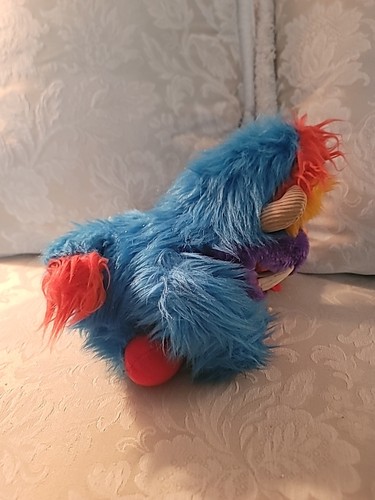 RARO! Peluche de peluche My Pet Monster Yaplet 1987 vintage marioneta de mano difícil de encontrar - Imagen 9 de 11