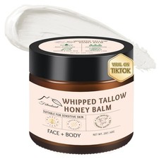 Beef Tallow for Skin, Tallow And Honey Balm, 100 Natural Beef Tallow for Fac...