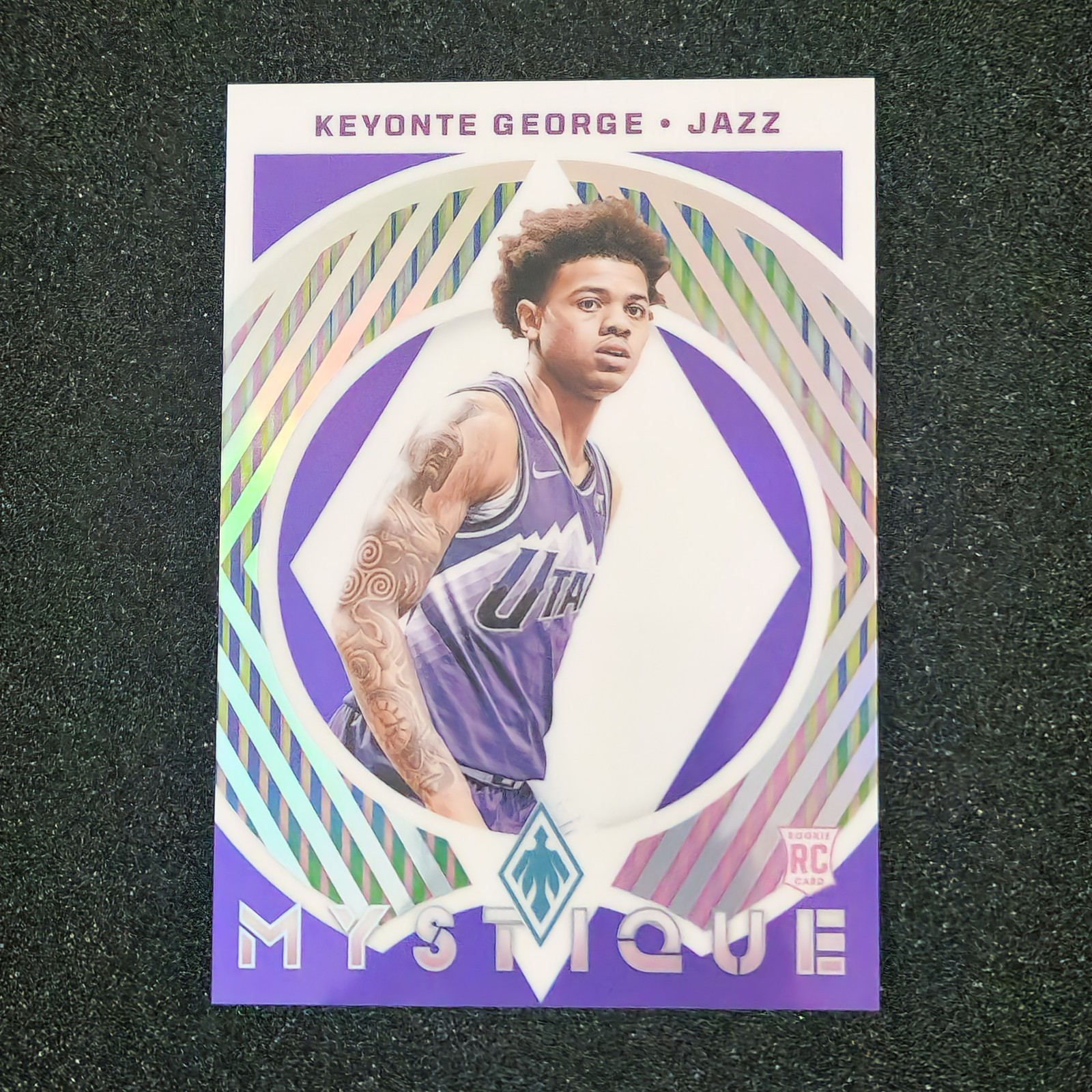 Keyonte George 2023-24 Panini Phoenix Mystique PURPLE /75 Utah Jazz RC #20