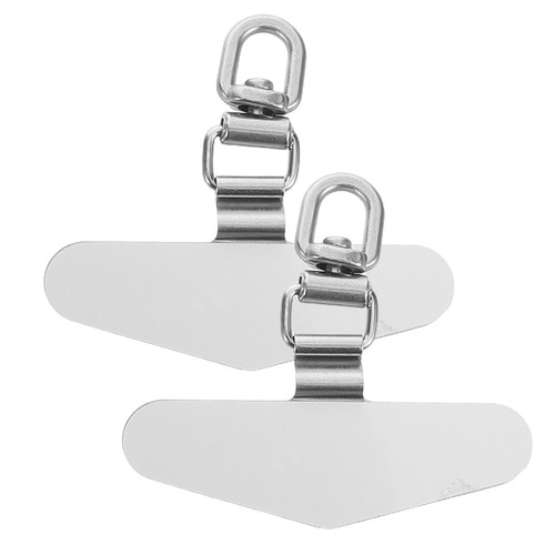 2pcs Edelstahl Telefon Lanyard Pad für Mobiltelefonsicherheit Anti-Lost Hanging - 第 1/12 張圖片