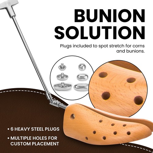 Boot Stretcher for Women & Men - Boot Calf Stretcher with Shoe Expander - Lea... - Picture 4 of 9