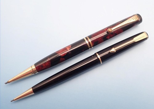 Parker Mechanical Pencils; X2; Parker Duofold Jr. and Duofold '17'; Both working - Bild 2 von 8