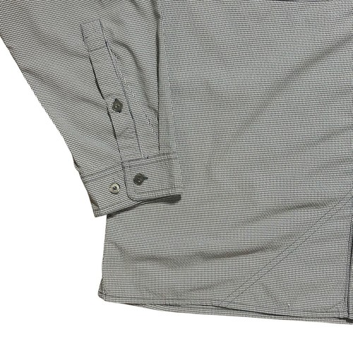 Orvis Trout Bum Fly Fishing Shirt Men’s L Vented Seersucker Black White Tactical - Picture 4 of 20