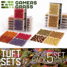 Gamers Grass: TUFT & FLOWER SETS - Basing & Ultra Realistic Diorama Tufts