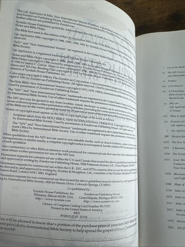 Lebensanwendung Studienbibel neue internationale Version gebundenes Leder Zondervan - Bild 9 von 12