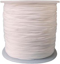 1mm x 130 Yards Nylon Beading Cord Braided Thread String for 1.0MM, White