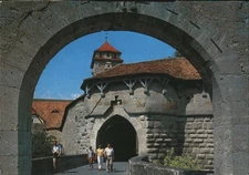Germany Spitalbastei Archway,Rothenburg ob der Tauber Original Vintage Postcard