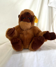 Steiff Plush Gorilla 043338 With Ear Button And Tag, 6" Height