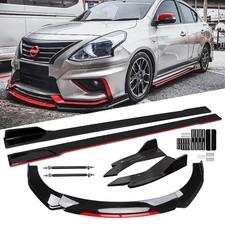  Front Bumper Lip Chin Splitter Spoiler Compatible with 69"-73" Width Car