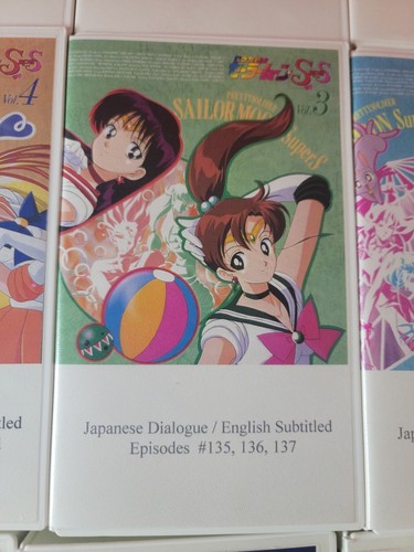 Set 13 Sailor Moon VHS Kassetten Folgen 118 bis 166 japanische / englische Untertitel - Bild 7 von 14