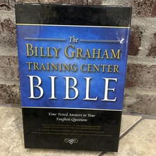 The Billy Graham Training Center BIBLE NKJV Leather W Box Time Tested Answers