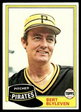 1981 Topps Bert Blyleven Pittsburgh Pirates #554 14892