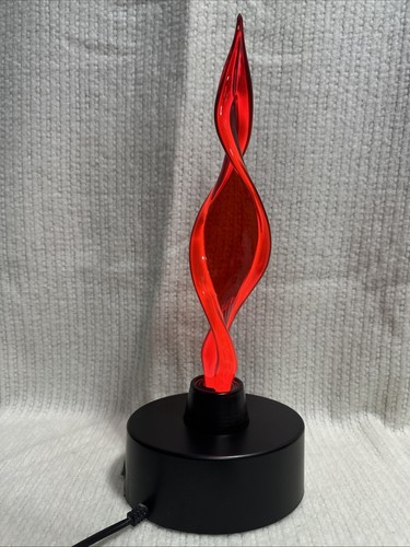 Lumisource Sculptured Electra Plasma Art Lamp Multicolor Red Rare - Picture 5 of 9