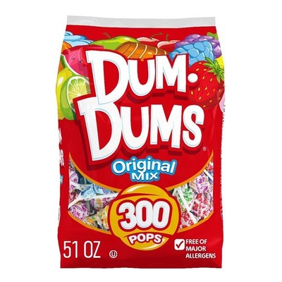 Assorted Flavor Lollis Hard Candy Party Mix Bag Bulk 300 Count 51 oz