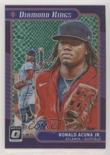 2021 Donruss Optic Diamond Kings Green Dragon Prizm 84/88 Ronald Acuna Jr 0h28