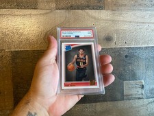 Trae Young Panini Donruss Rookie Card 2018-19 PSA 9 Gold Name Hawks 198 Graded