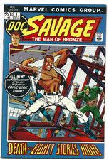 Marvel Doc Savage The Man of Bronze # 1  1972 , FINE PLUS Range