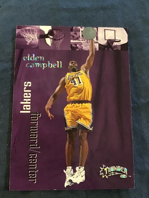 1998-99 Skybox Thunder Elden Campbell Rave 005/150 Extrem RAR Lakers