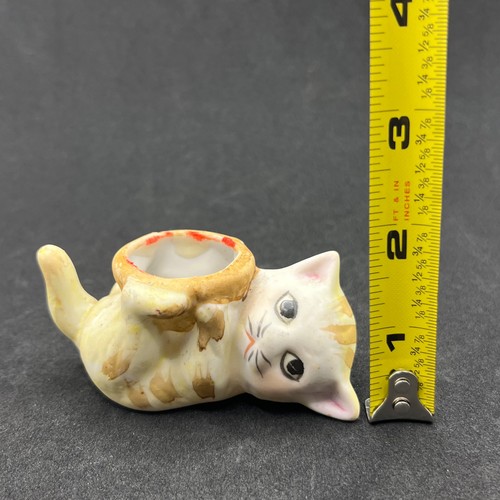 Vintage Anthropomorphic Kitty Cat Planter Kitschy Marked J. S. N.Y. Taiwan - Picture 2 of 11