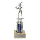 Vintage Baseball Sports TROPHY Little League Youth Rec Award Softball 9+ in tall — photo 1
