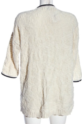 MANGO CASUAL Cárdigan Mujeres Talla EU 36 blanco puro-negro look casual - Imagen 2 de 5