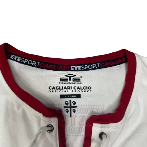 Camisa de fútbol blanca Eye Sports Cagliari Calcio FC XL 1969/70 defecto de fútbol - Imagen 4 de 20