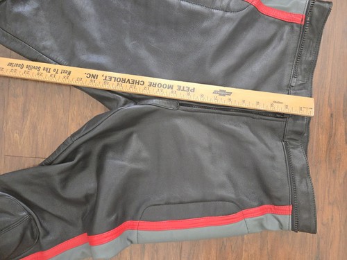Vintage Spartan by Rocky Lederhose Motorrad Herren Größe 34x30 Knieschützer - Bild 12 von 12