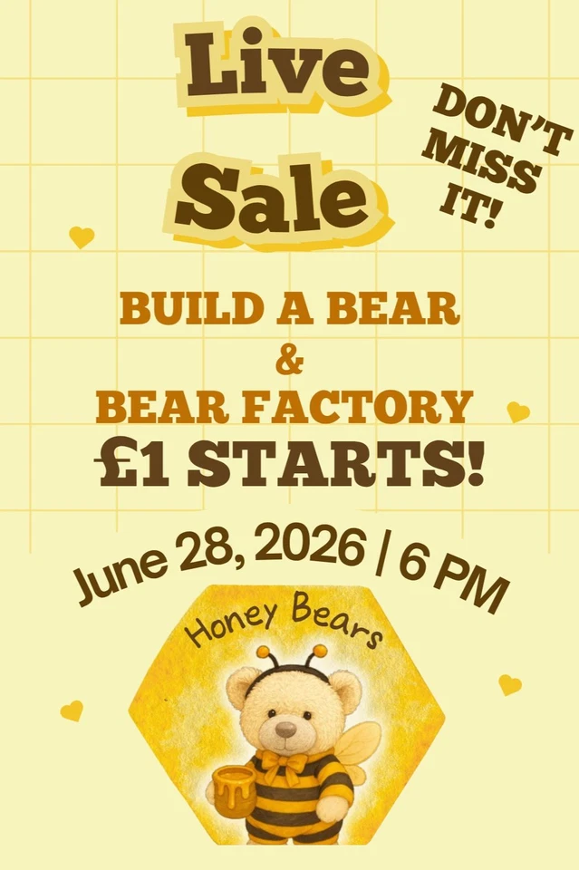 Build-A-Bear & Bear Factory Clothes, Shoes & Accessories - £1 STARTS!