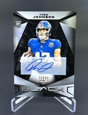 2024 Panini Black Theo Johnson Autograph Royal /99 RC New York Giants 