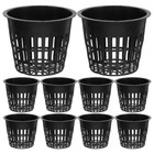 10 Pcs Plastic Mesh Net Planter Pots for Plants Hydroponic Basket for Garden